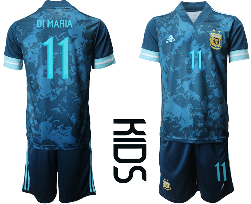 Youth 2020-2021 Season National team Argentina awya blue #11 Soccer Jersey->argentina jersey->Soccer Country Jersey